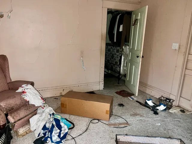 a room with gym equipment