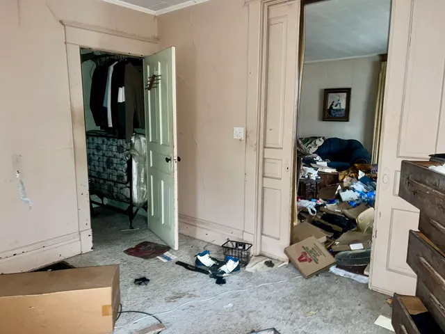 a room with gym equipment