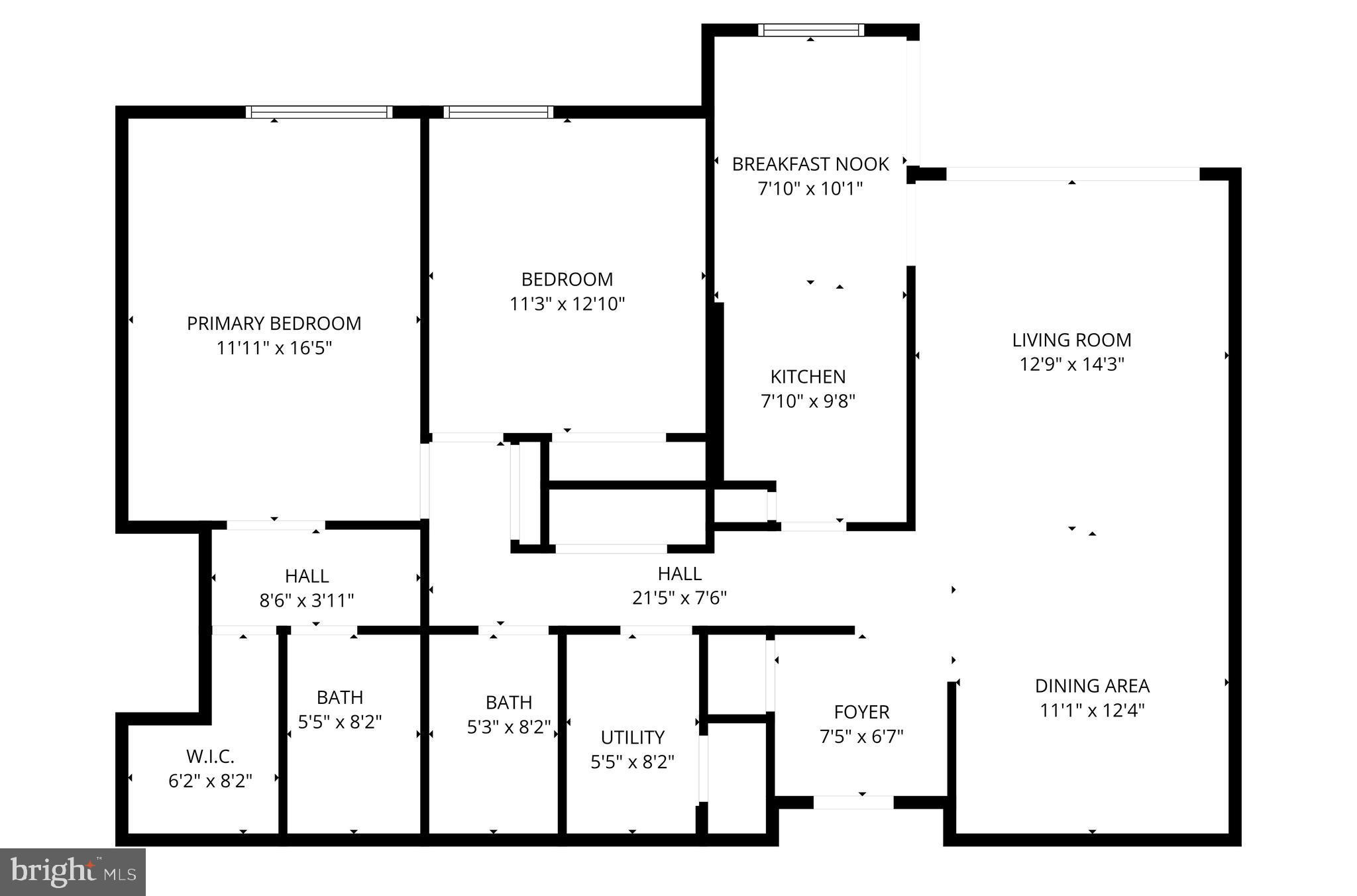 2817 Jermantown Road, Unit 107 Oakton, VA 22124 - Photo 28 of 28 a picture of a floor plan