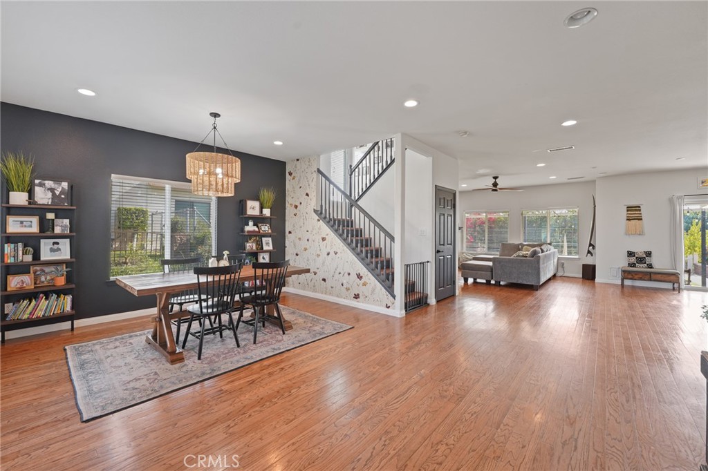 Entrance, Dining and Living Room