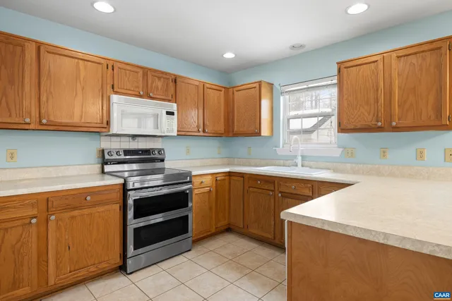 a view of a house with a wooden floor