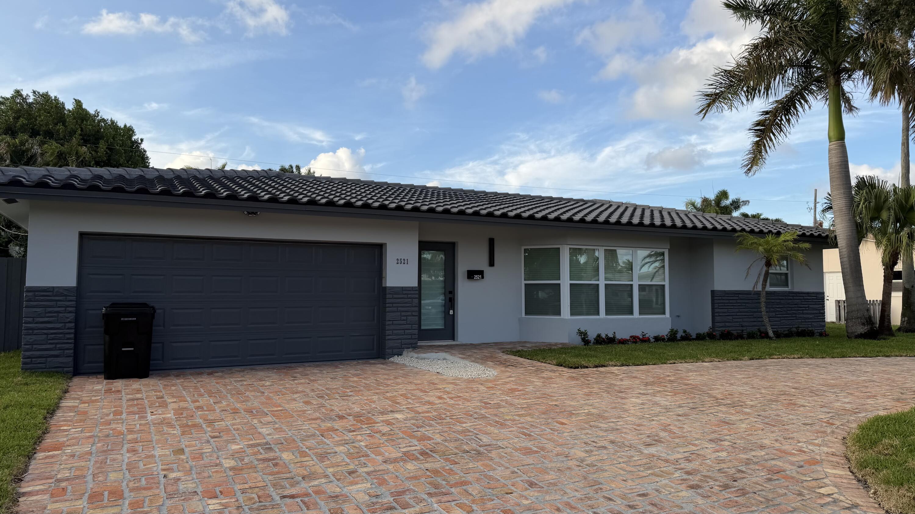 a front view of a house