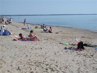 35 Split Rail Road Eastham, MA 02642 - Photo 28 of 28 a group of people sitting on sand and a beach