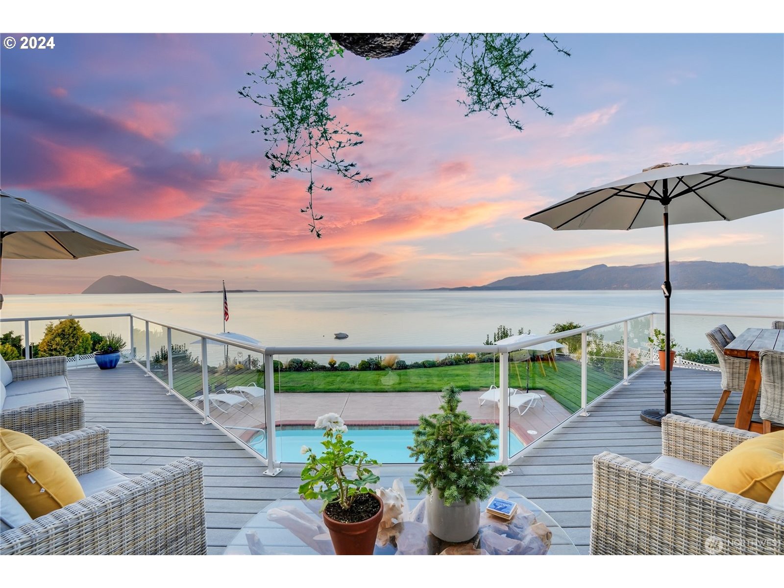 4844 G Loop Bow, WA 98232 - Photo 33 of 40 a view of a swimming pool with a patio