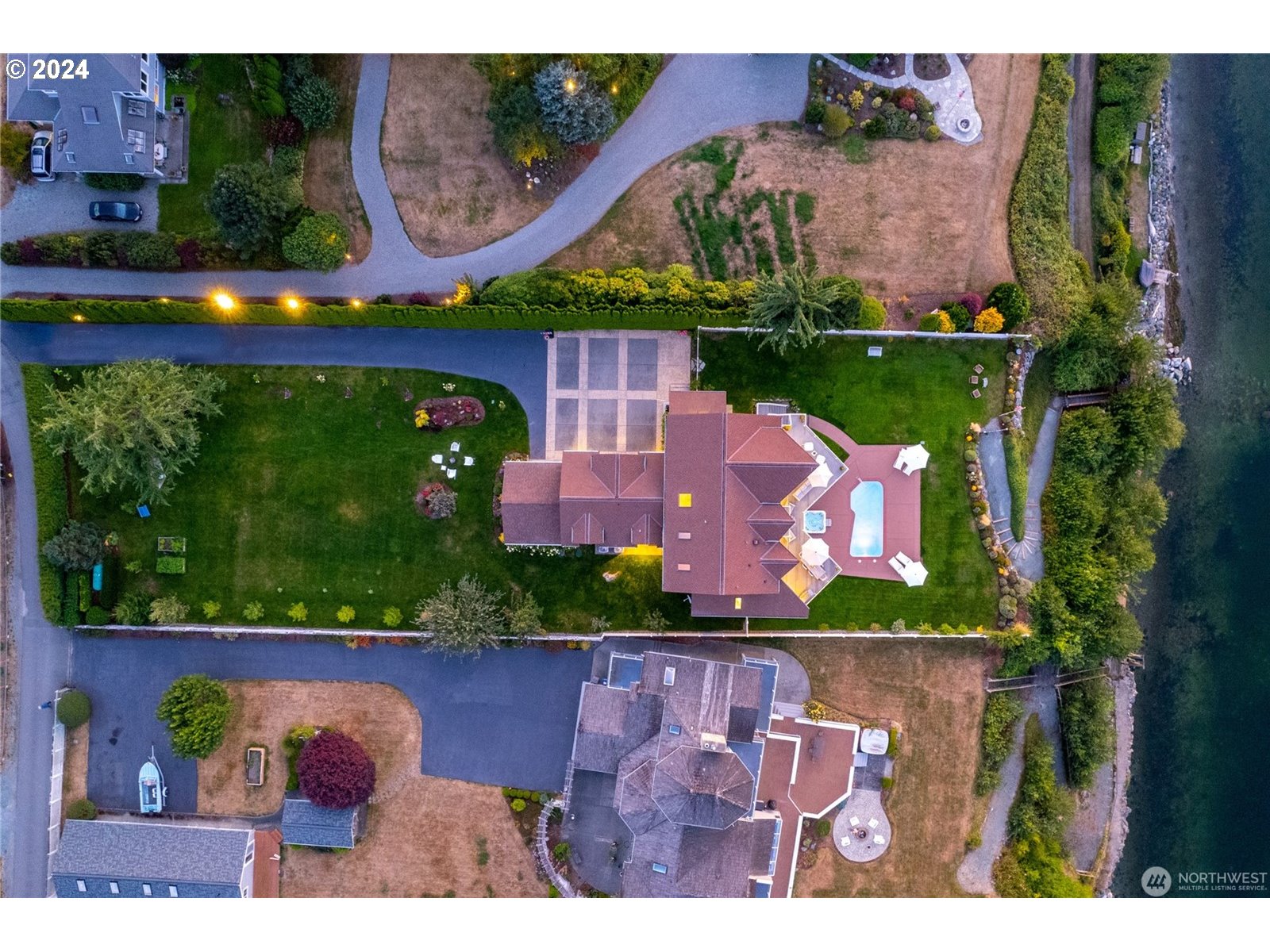 4844 G Loop Bow, WA 98232 - Photo 40 of 40 an aerial view of a house with a garden and a yard