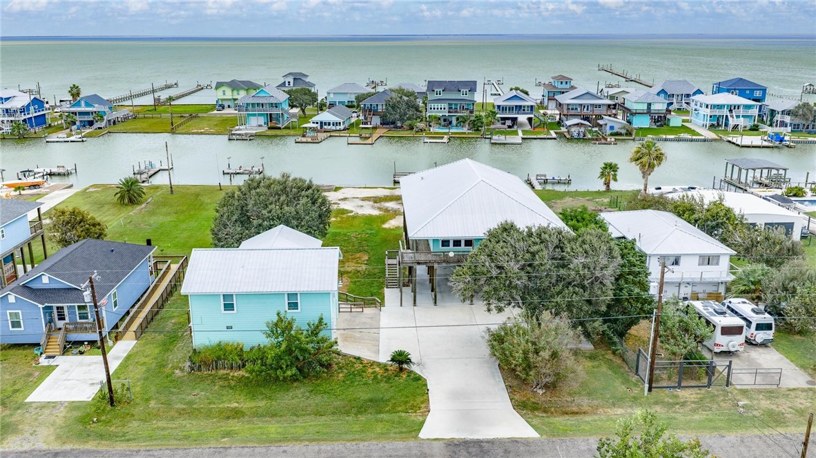 370-374 Copano Ridge Road Rockport, TX 78382 - Photo 37 of 40 an aerial view of a house with a lake view