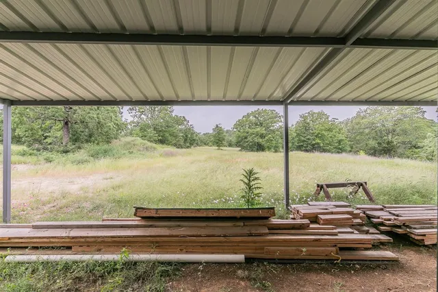 a view of lake from balcony