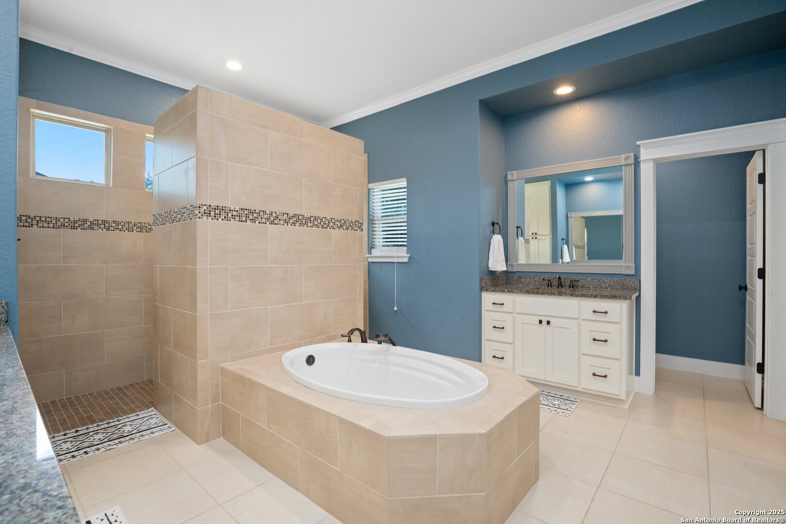 10015 Kopplin Road New Braunfels, TX 78132 - Photo 25 of 38 a bathroom with a sink a toilet and shower