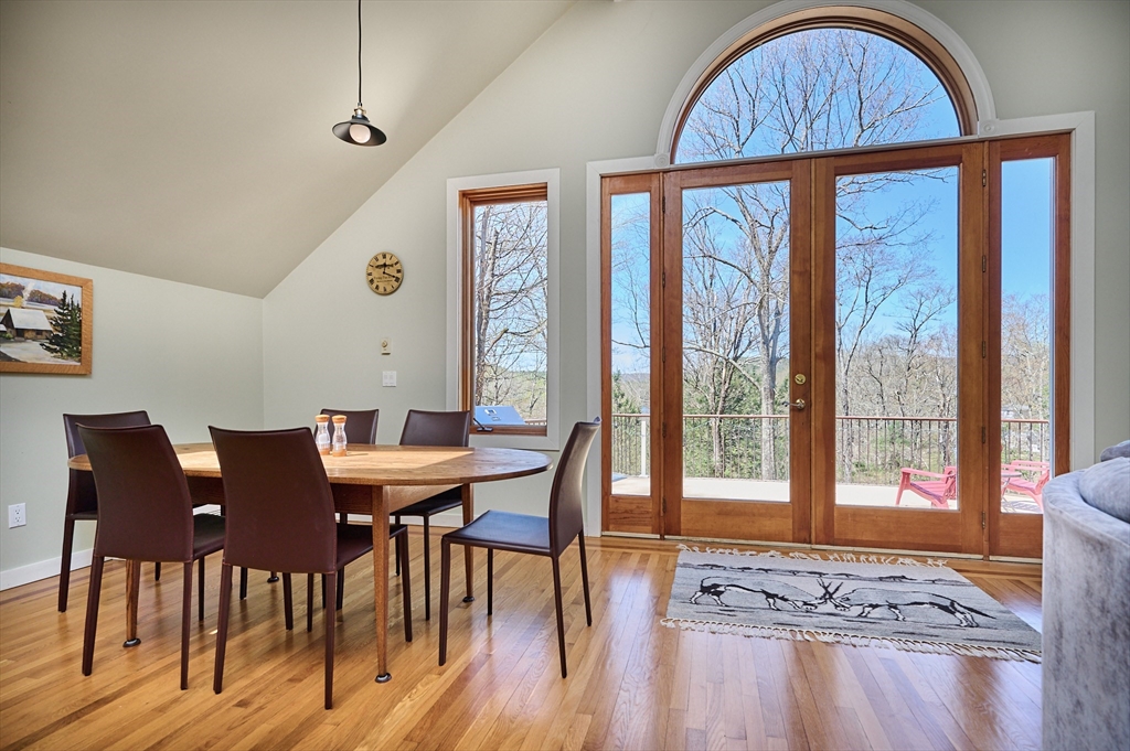 11 Shutesbury Road Leverett, MA 01054 - Photo 9 of 40 a view of a dining room with furniture window and wooden floor