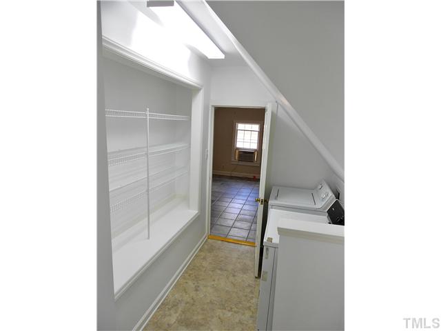 1320 Mordecai Drive Raleigh, NC 27604 - Photo 9 of 22 and a handy laundry area with storage. Washer and dryer are included (seller says they work fine; convey as-is).