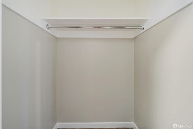 a view of a hallway with entryway