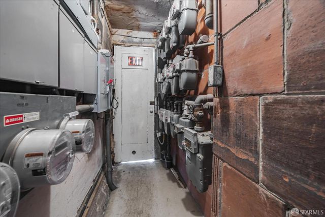 a view of a garden with potted plants