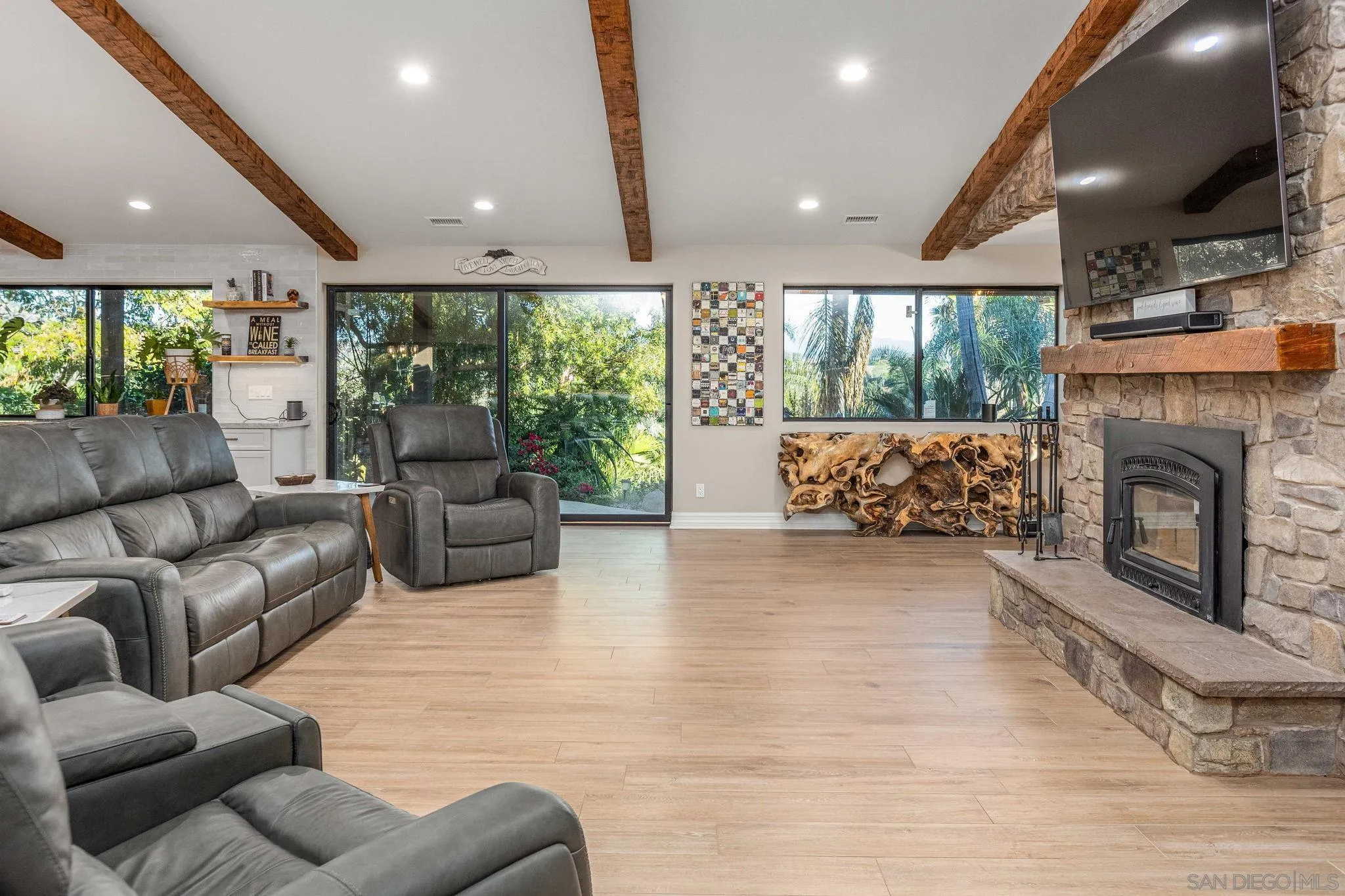 2302 Casitas Del Sol Fallbrook, CA 92028 - Photo 13 of 46 a living room with furniture and a fireplace
