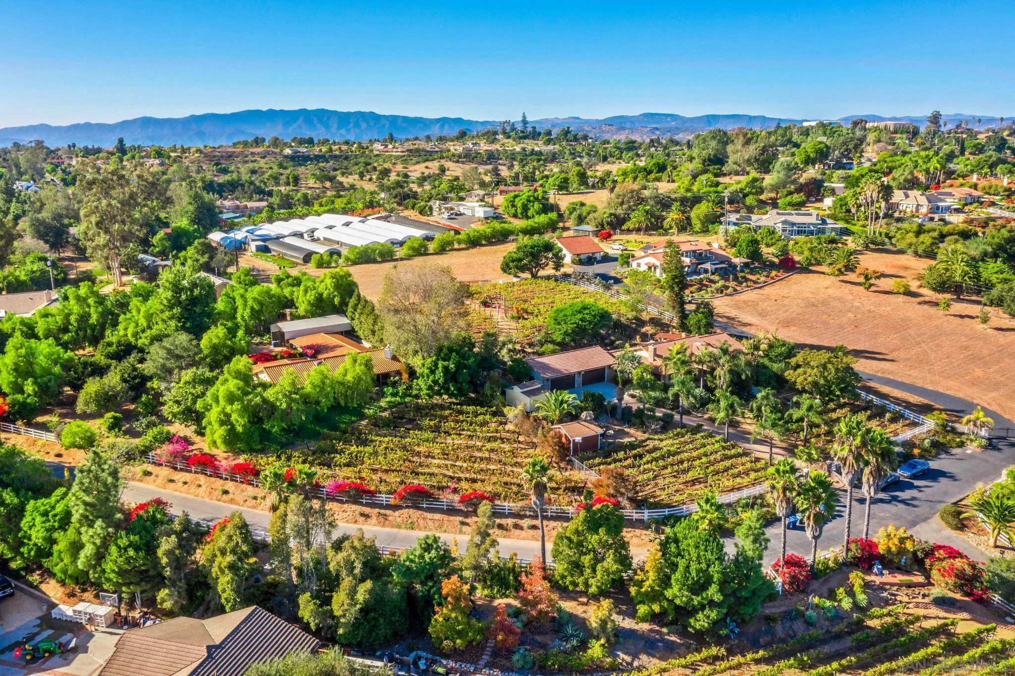 2302 Casitas Del Sol Fallbrook, CA 92028 - Photo 32 of 46 an aerial view of residential houses with outdoor space