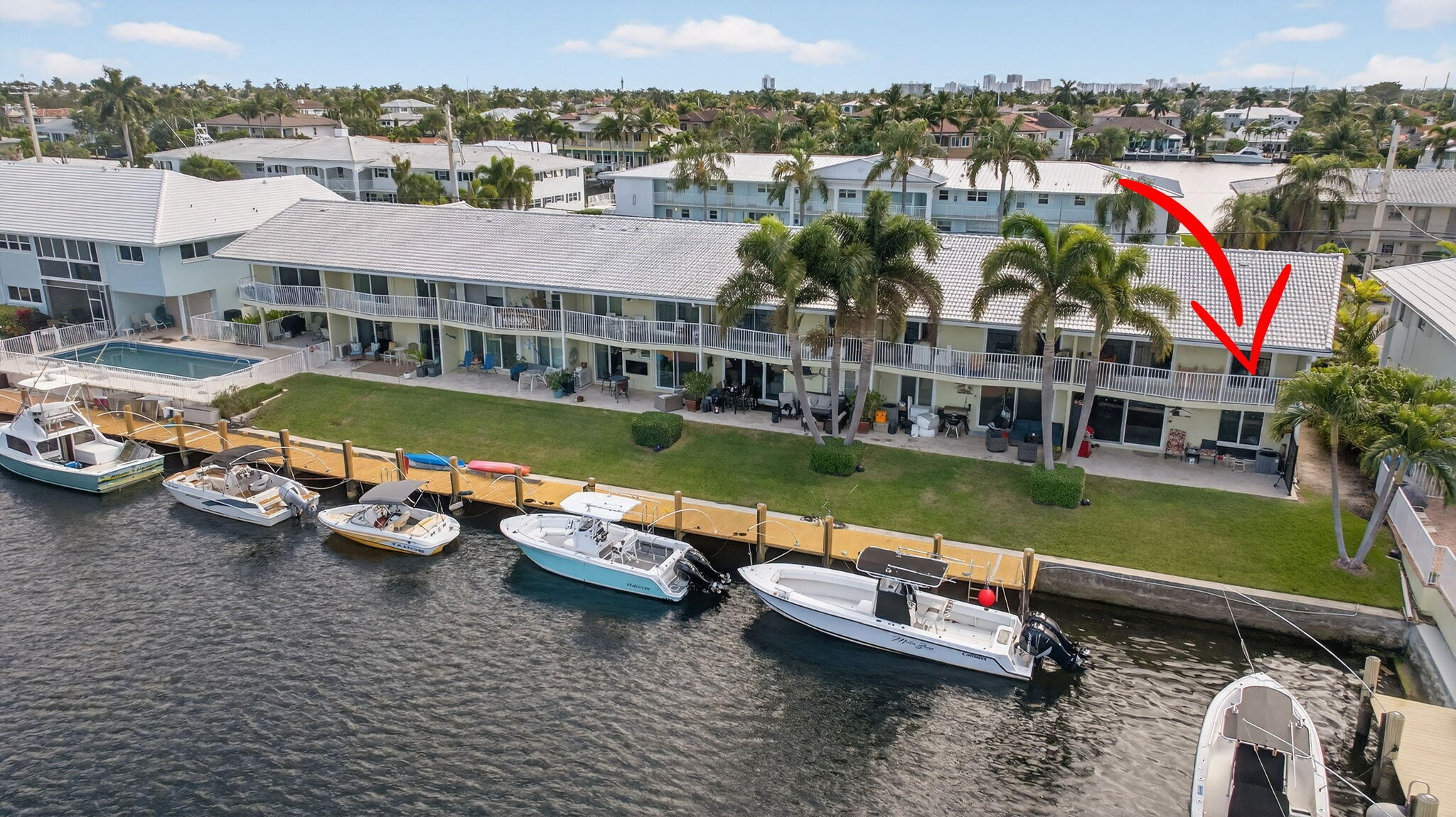 2311 Northeast 36th Street, Unit 2A Lighthouse Point, FL 33064 - Photo 2 of 35 28-web-or-mls-2311 Drone--2