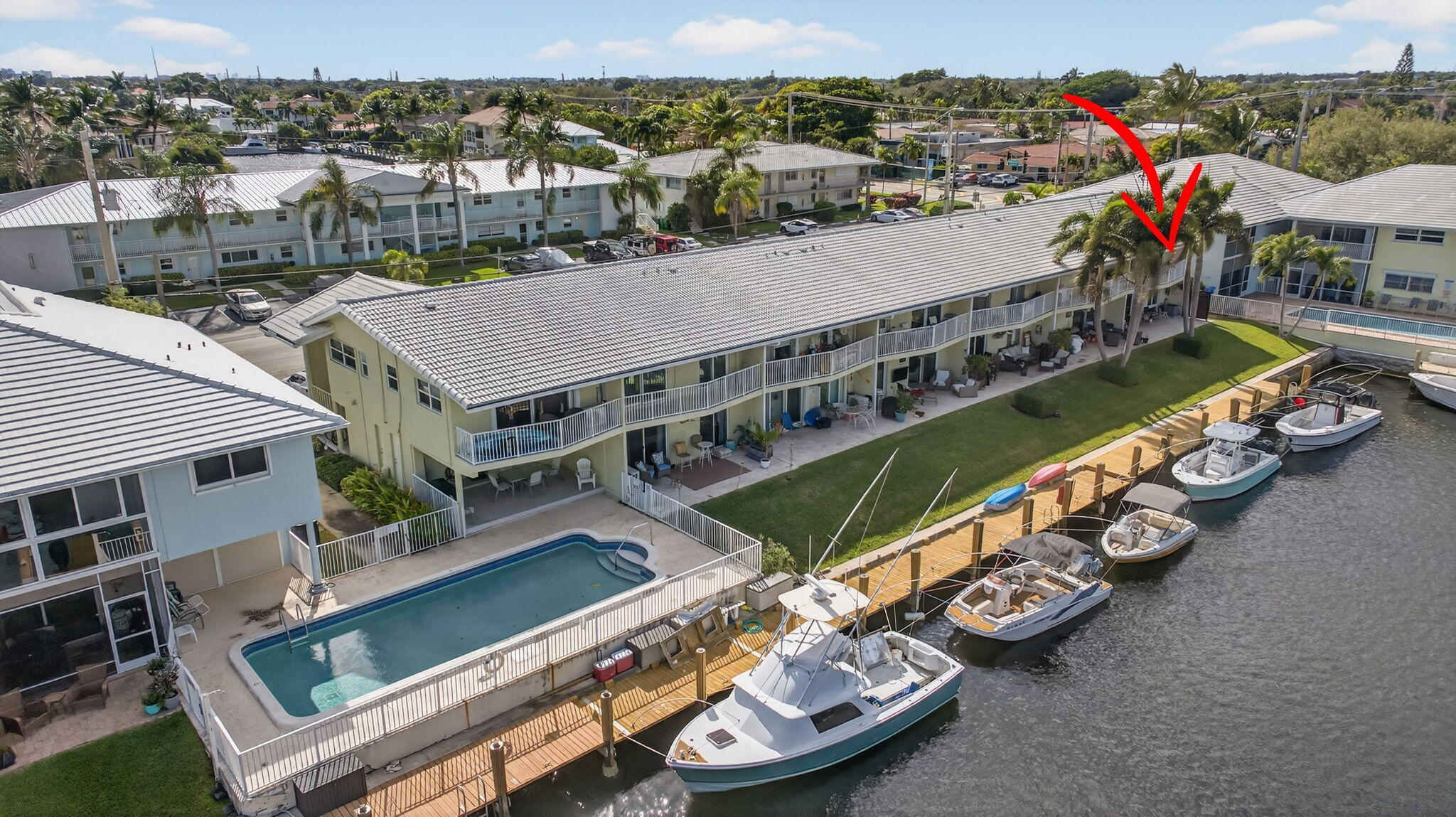 2311 Northeast 36th Street, Unit 2A Lighthouse Point, FL 33064 - Photo 29 of 35 36-web-or-mls-2311 Drone--11