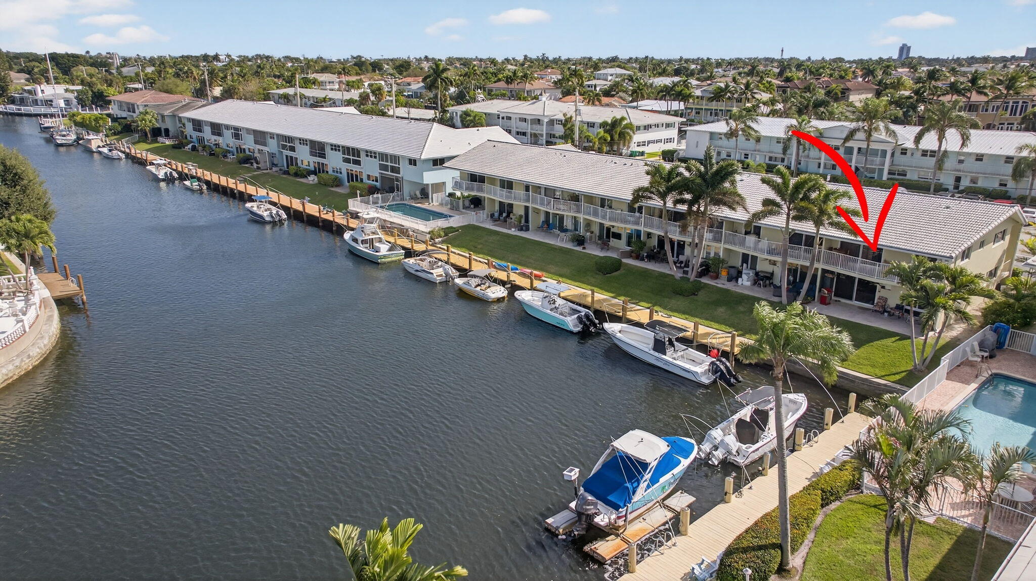 2311 Northeast 36th Street, Unit 2A Lighthouse Point, FL 33064 - Photo 3 of 35 37-web-or-mls-2311 Drone--12