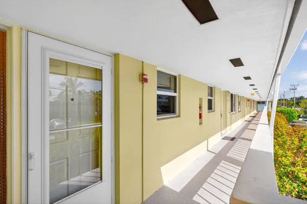 a view of a balcony