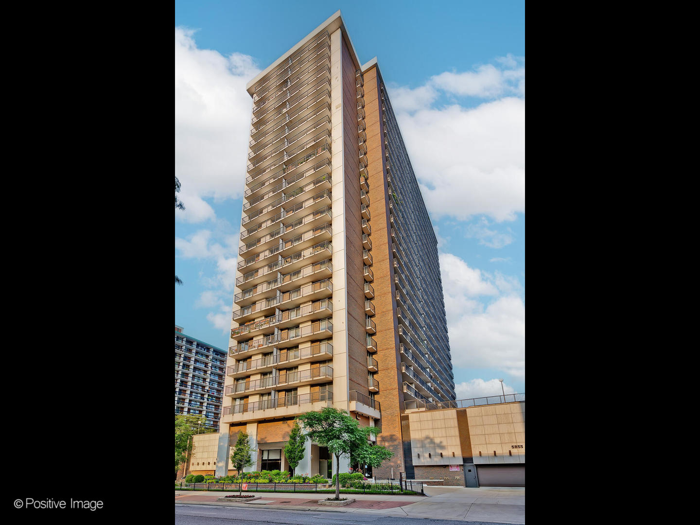 a view of a tall building