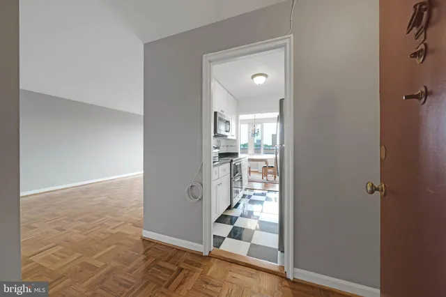 wooden floor in a gallery