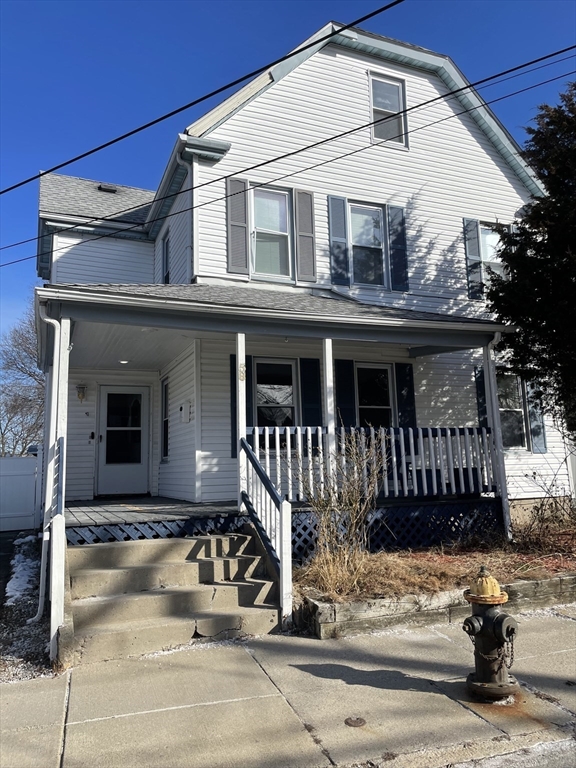 a front view of a house