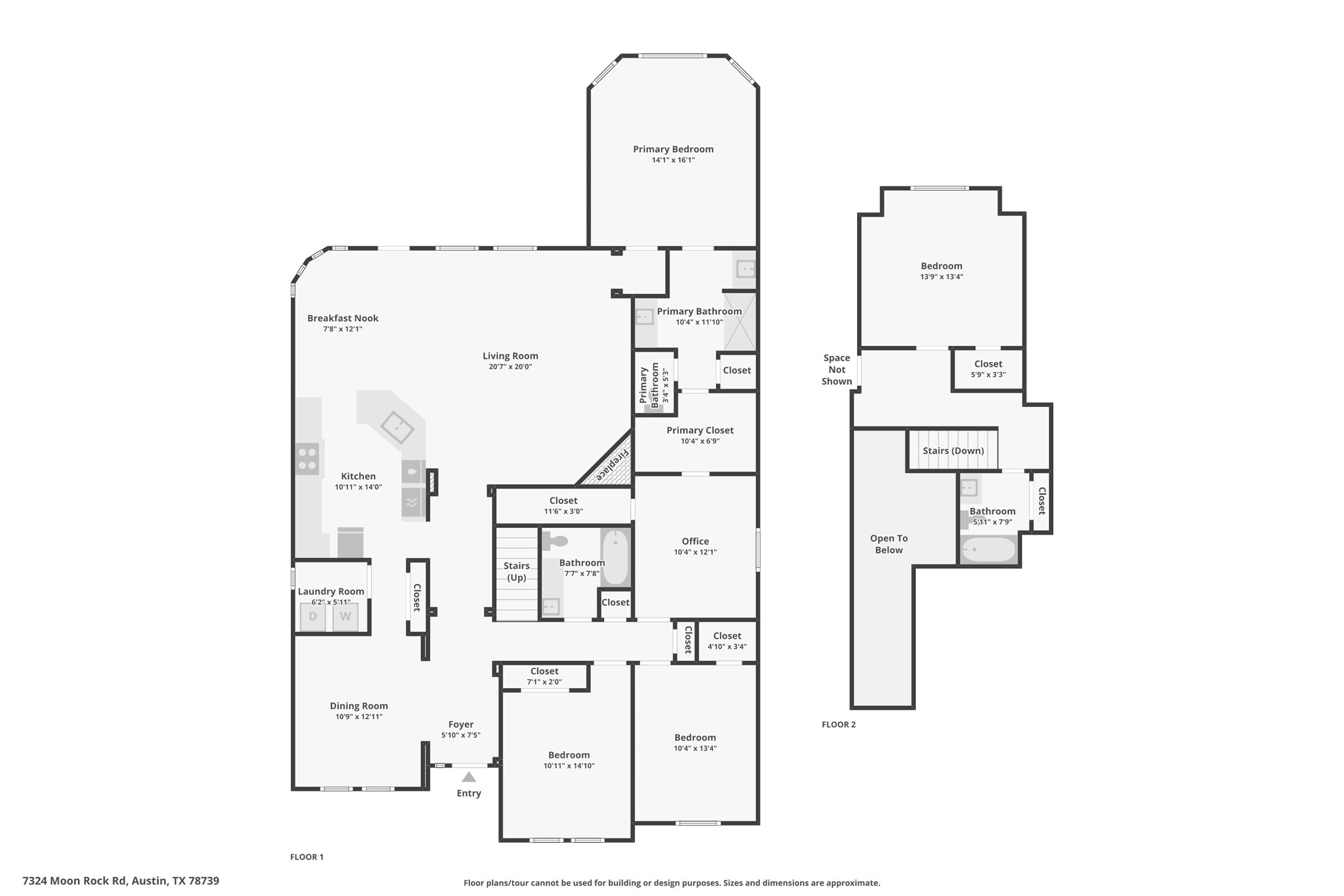 7324 Moon Rock Road Austin, TX 78739 - Photo 30 of 30 a picture of floor plan