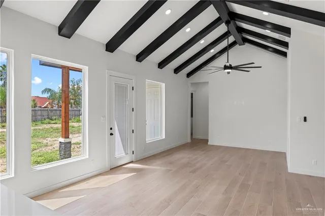 a view of an empty room