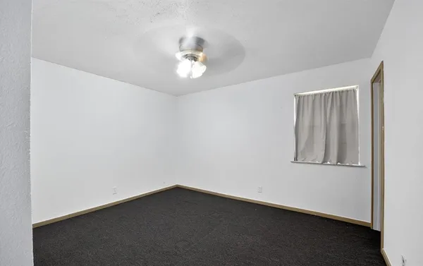 an empty room with a space
