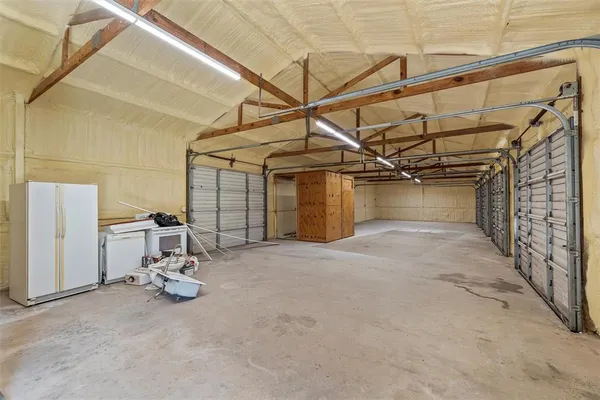 a view of a bike garage
