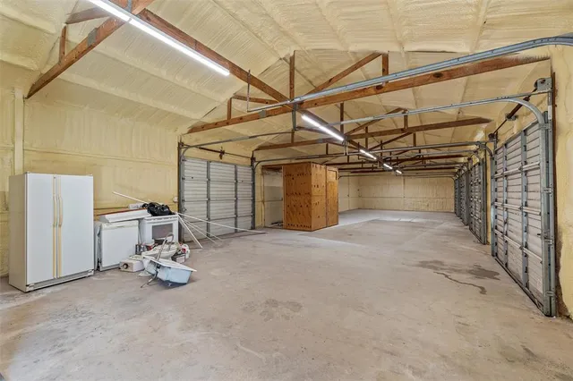 a view of a bike garage