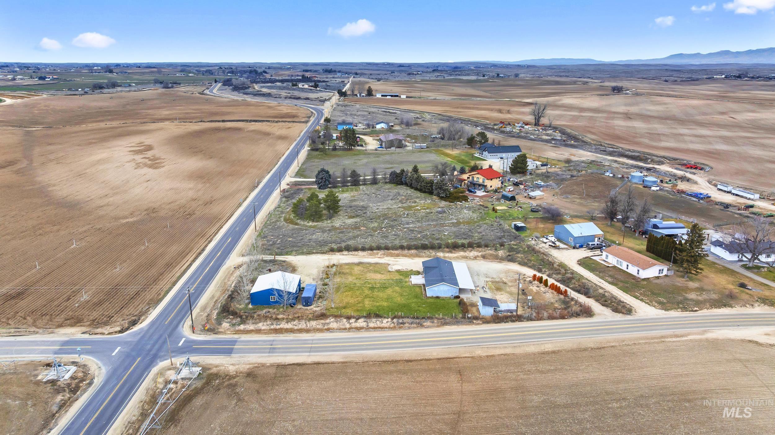 12944 Goodson Road Caldwell, ID 83607 - Photo 43 of 47 Aerial view of property's location with rural landscape