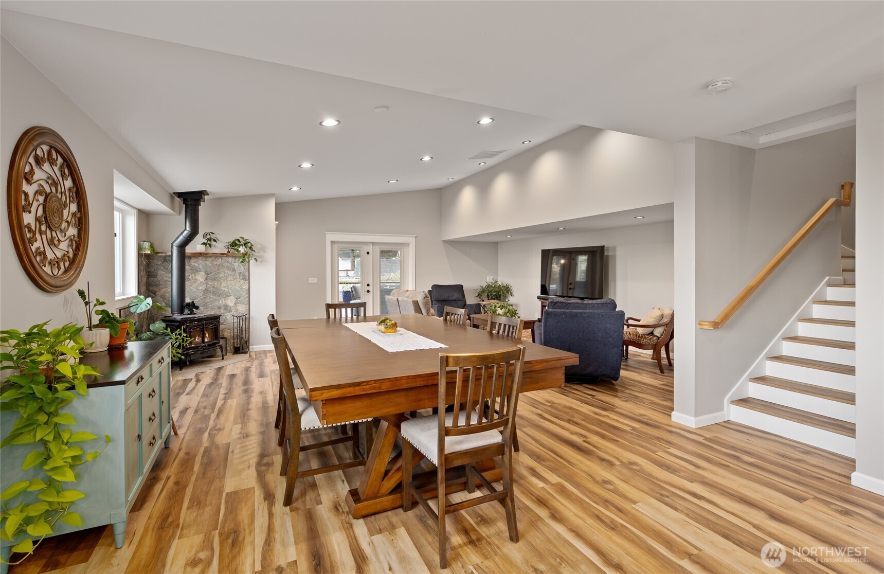 1726 63rd Street Southeast Everett, WA 98203 - Photo 15 of 37 a view of a dining room with furniture window and wooden floor