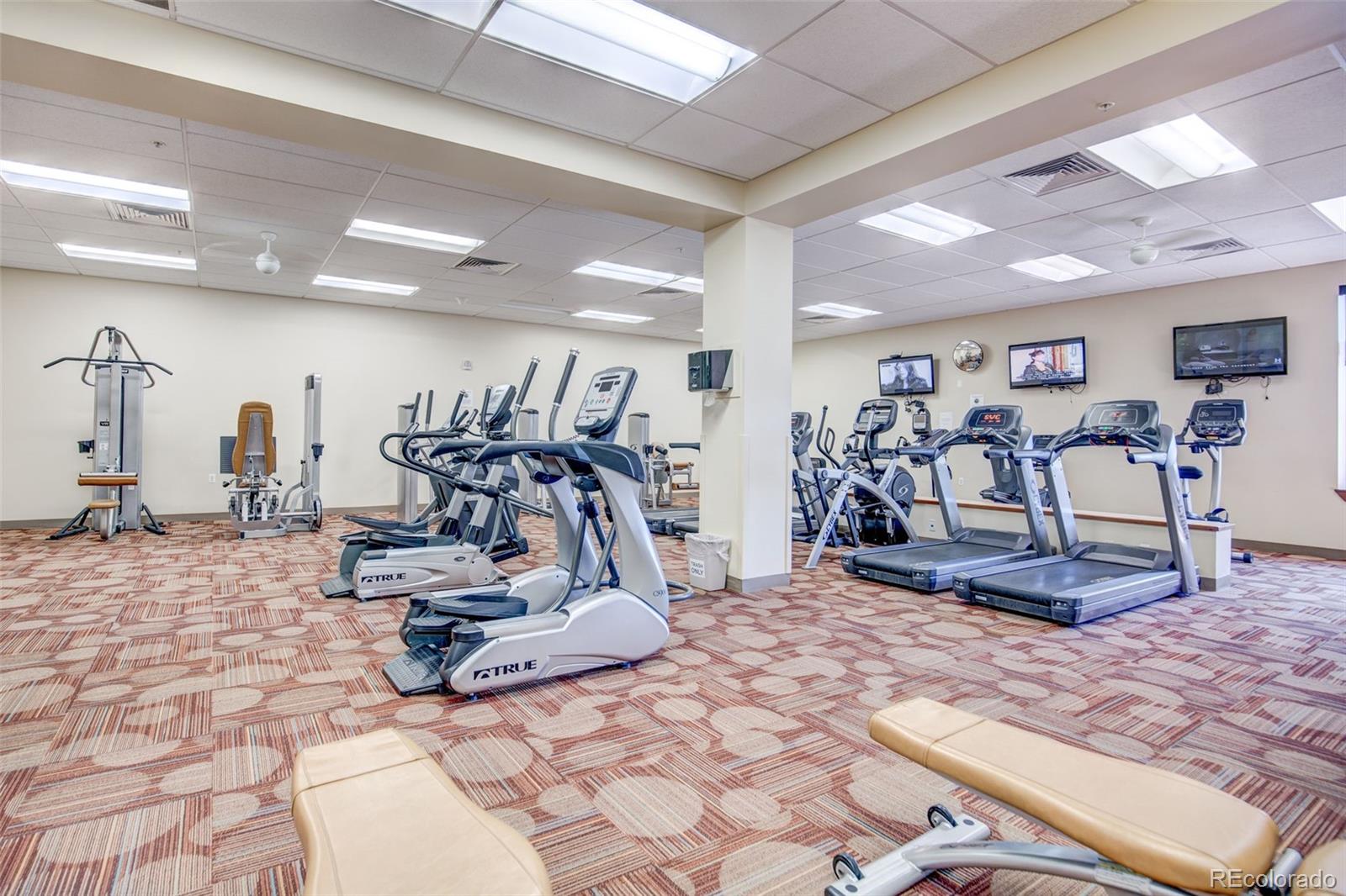 3082 South Wheeling Way, Unit 104 Aurora, CO 80014 - Photo 23 of 27 a view of a room with gym equipment