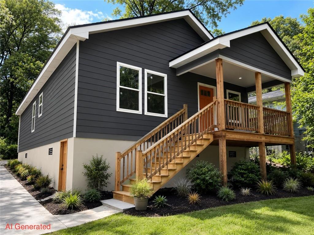 277 Barfield Avenue Southwest Atlanta, GA 30310 - Photo 1 of 1 a view of house with garden and deck area