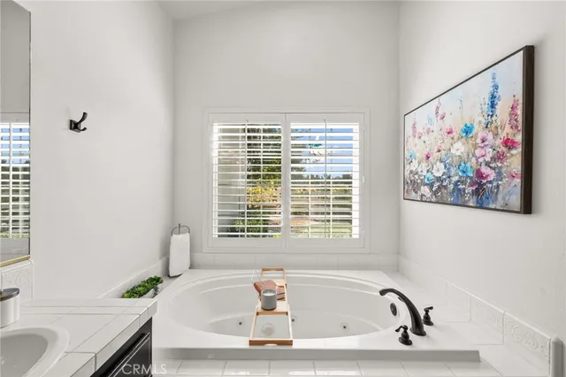 an outdoor space with seating