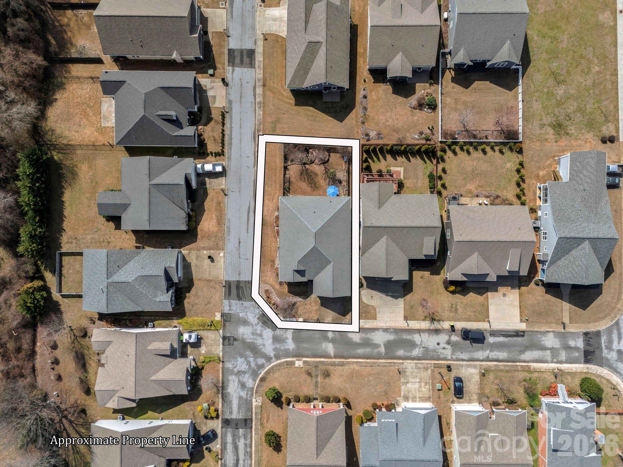 614 Downing Way Landrum, SC 29356 - Photo 45 of 46 an aerial view of houses with outdoor space