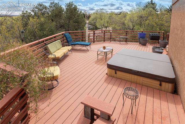 5 Marbeck Road Manitou Springs, CO 80829 - Photo 37 of 42 Composite deck with sunken hot tub!