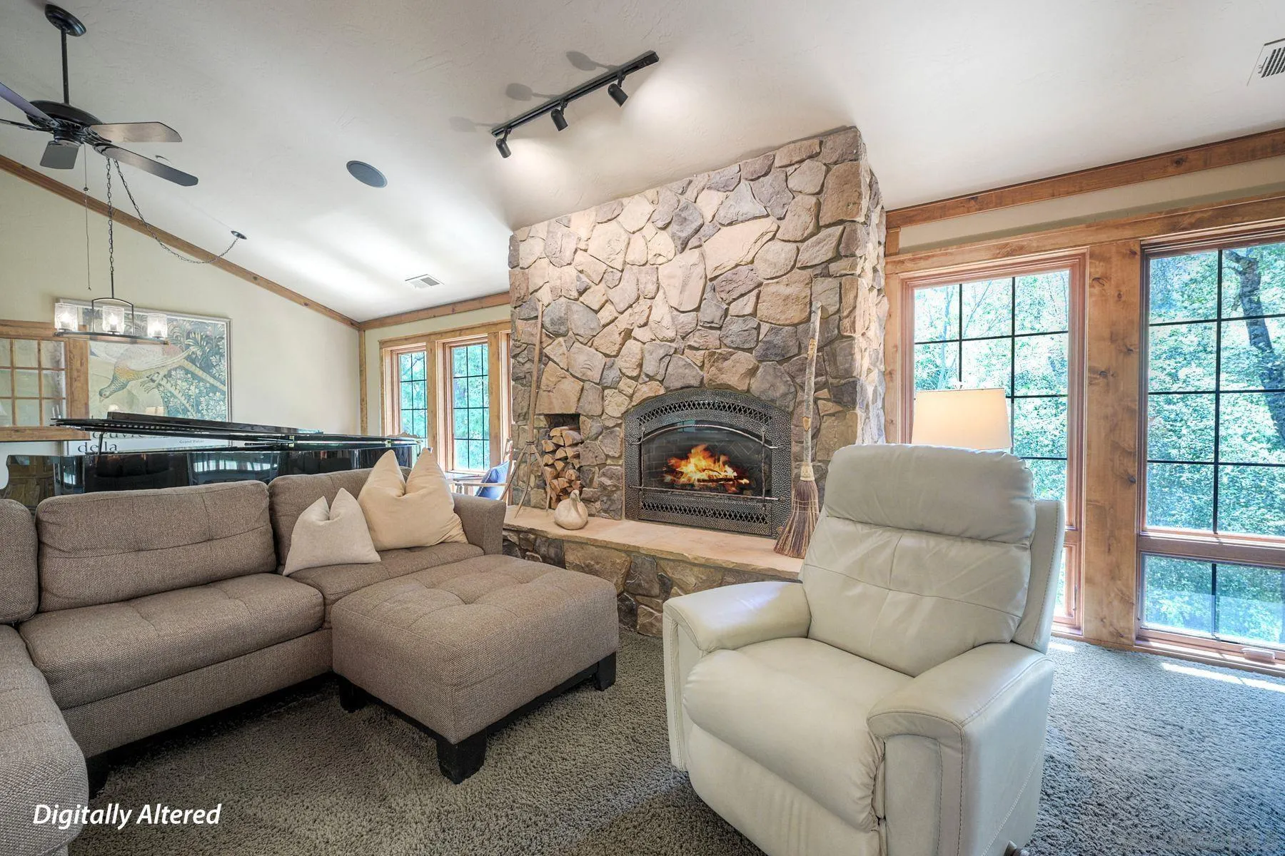 1055 West Incense Cedar Road Julian, CA 92036 - Photo 8 of 56 a living room with furniture and a fireplace
