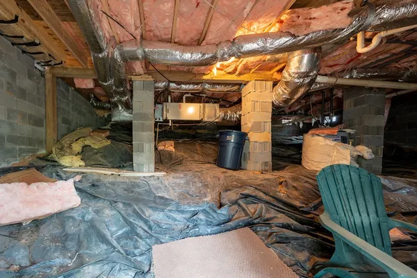a view of storage and utility room