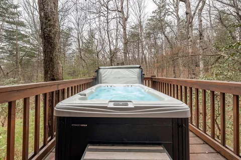 a view of a balcony with stove