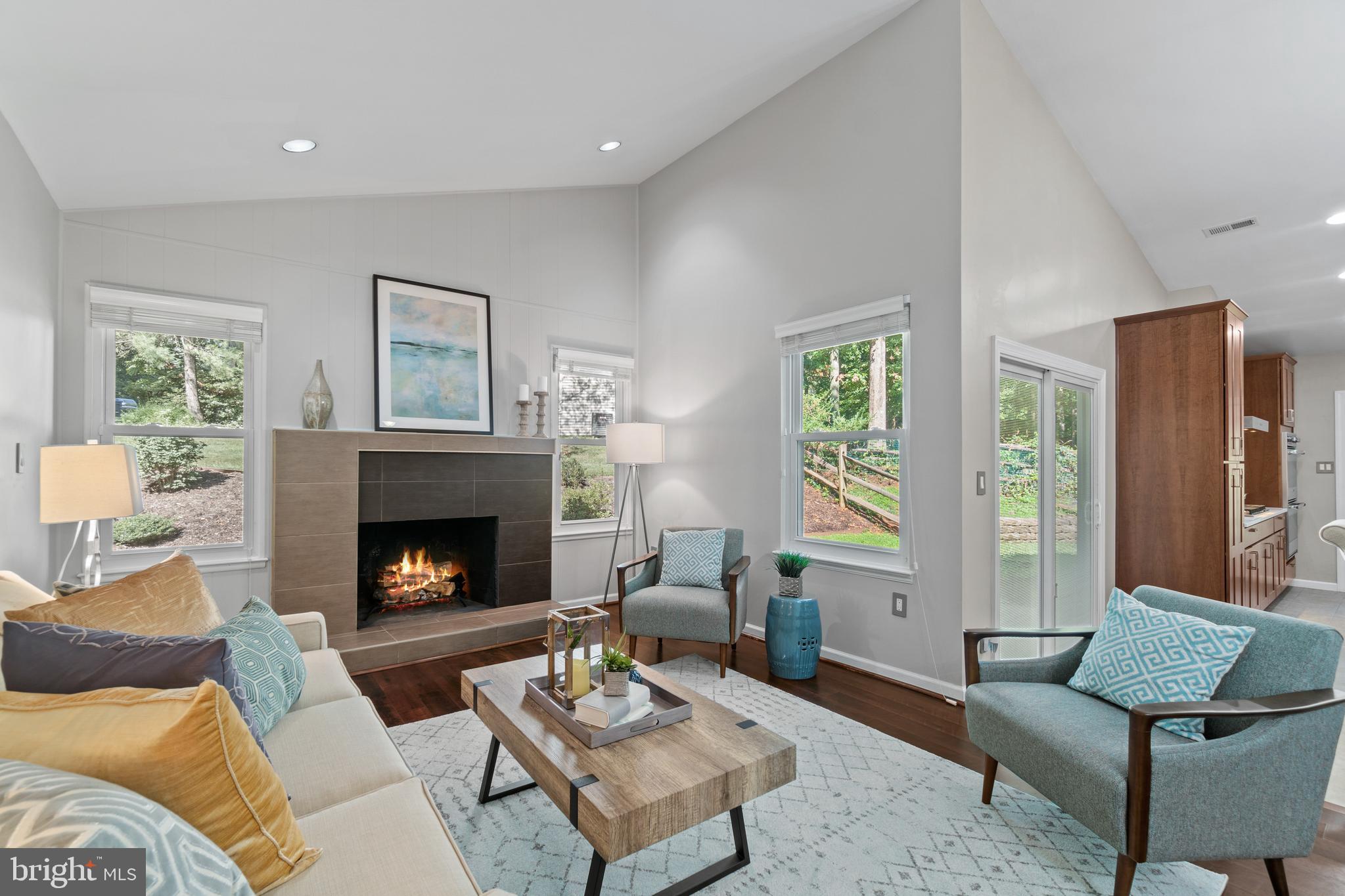 11246 Handlebar Road Reston, VA 20191 - Photo 9 of 34 Living Room with Fireplace
