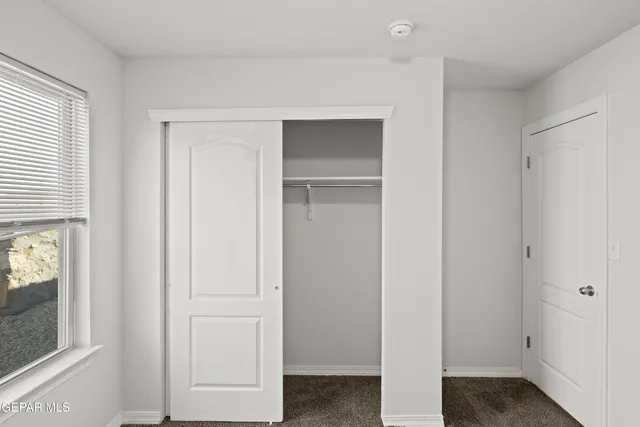 a view of small space with wooden floor