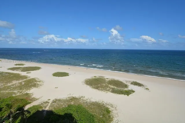 a view of an ocean beach