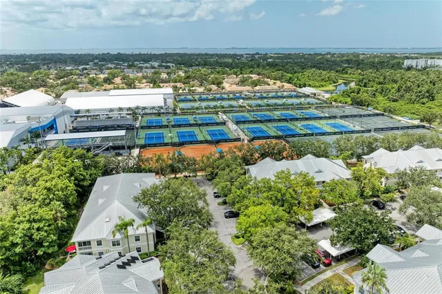 a view of a city and an ocean view