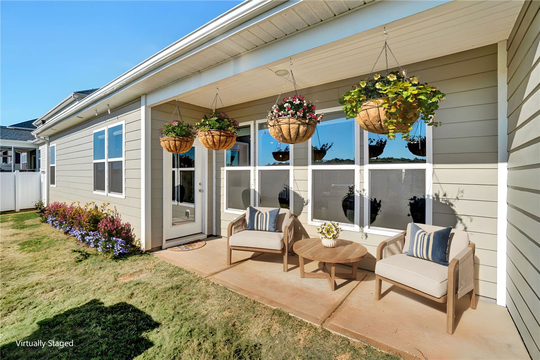 142 Juniper Hill Drive Easley, SC 29642 - Photo 41 of 47 This inviting patio area offers a perfect spot for relaxation and outdoor enjoyment.