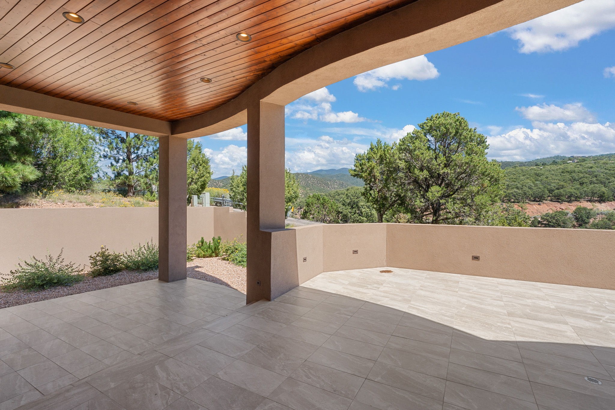 1411 Tesuque Creek Road Santa Fe, NM 87501 - Photo 35 of 45 Rear Portal