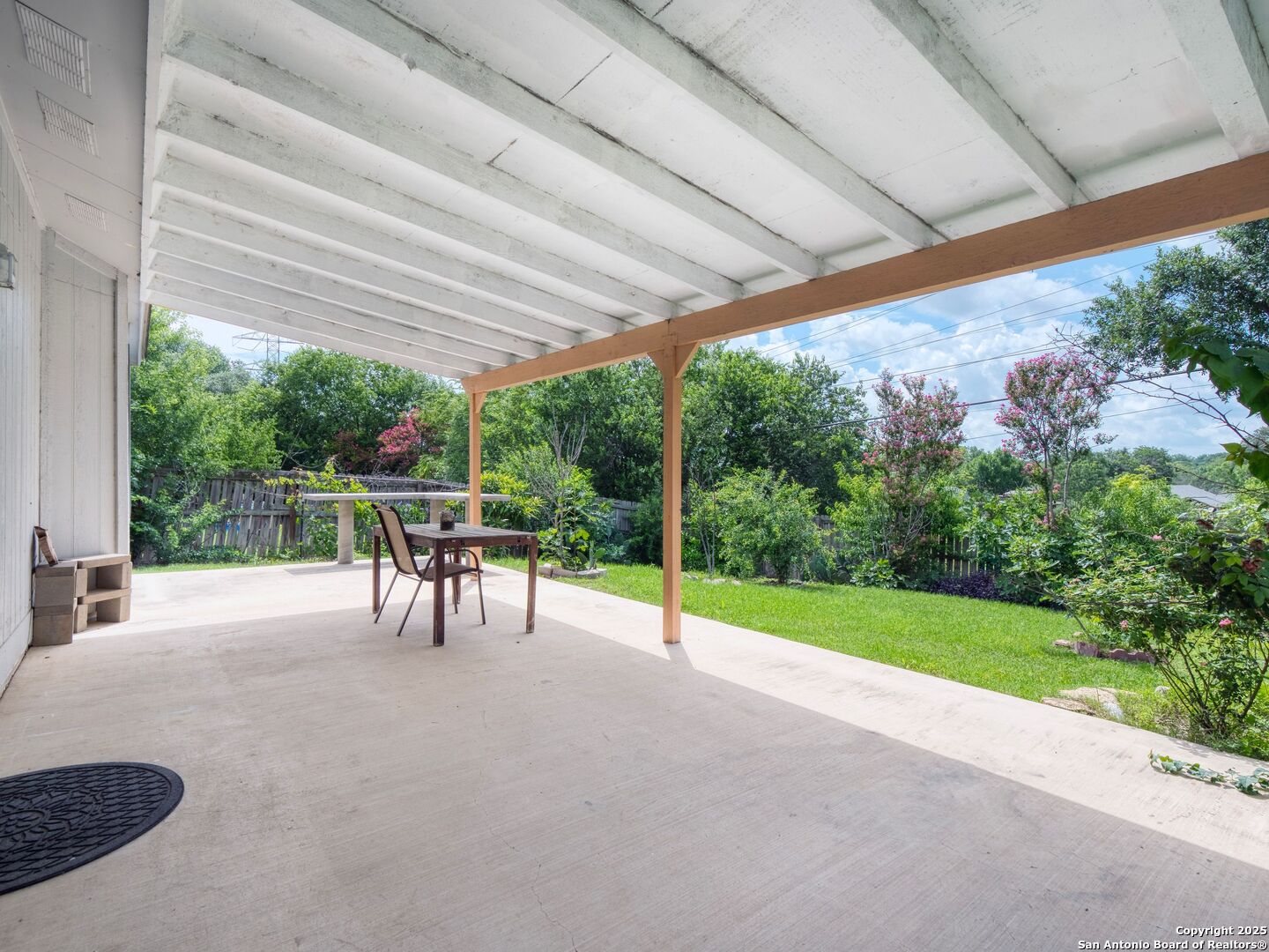 5430 Vista Court San Antonio, TX 78247 - Photo 34 of 37 a view of a porch with furniture and garden