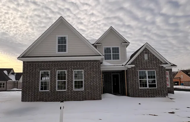 a front view of a house