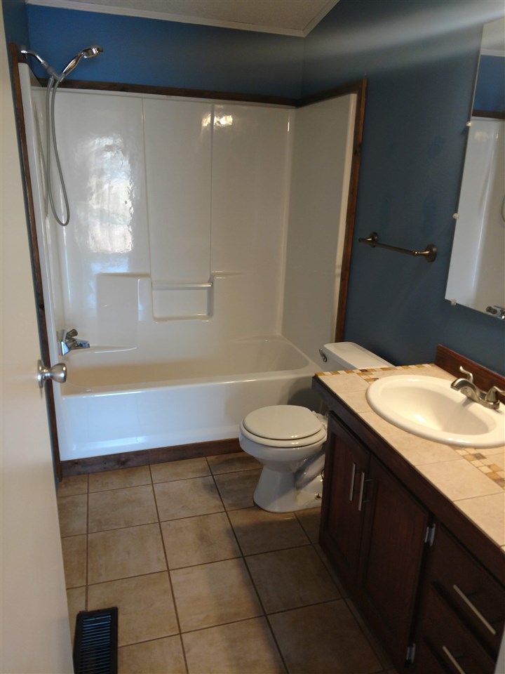 19776 Ward Creek Road Cedaredge, CO 81413 - Photo 15 of 25 a bathroom with a toilet a sink and mirror