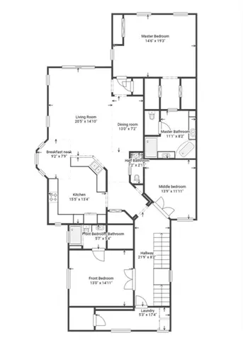 a picture of a room with a white wall and white wall